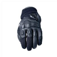 Five RS-2 Leather Summer Motorcycle Gloves 3X-Large/13 - Black