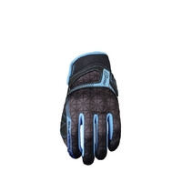 Five Ladies RS-3 Motorcycle Leather Gloves - Black/Blue