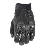 Five Stunt Evo Lea Air Motorcycle Leather Gloves - Black