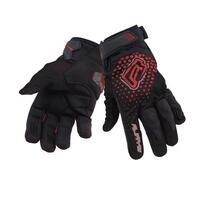 Rjays Dune Motorcycle Glove  Black/Red 