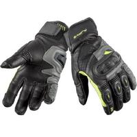 Rjays Pace Motorcycle Gloves - Black/Grey/Yellow