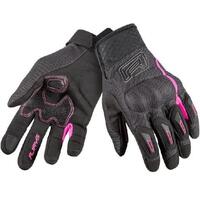 Rjays Ladies Flow Motorcycle Gloves - Black/Pink