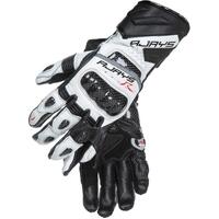 Rjays Long Cobra 2 Carbon Ladies Motorcycle Glove White/ Black 
