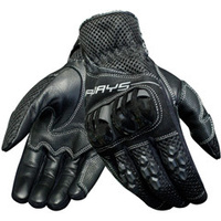 New Rjays Mach 6 III Men's Leather Gloves - Black