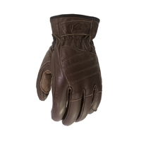  Moto Dry  Classic Lea Motorcycle Glove Brown 
