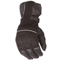 Motodry Men's Everest Lea Textile Winter Motorcycle Gloves - Black