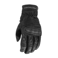 Motodry Men's Roadster Vented Motorcycle Leather Gloves - Lea Black