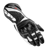 Spidi Women's STR-R Motorcycle Gloves X-Large - Black/White