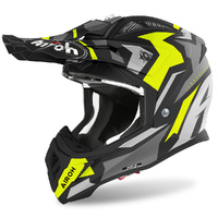 Airoh Aviator Ace Swoop Motorcycle Helmet  - Yellow Matte