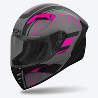 Airoh Connor Achieve Motorcycle Helmet - Pink Matte
