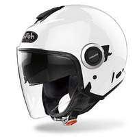 Airoh Helios Open Face Motorcycle Helmet - White Gloss