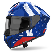 Airoh Matryx Scope Blue/Red Gloss Motorcycle Helmet
