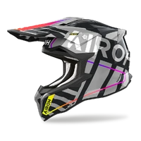 Airoh Stryker Brave Motorcycle Helmet - Grey Gloss