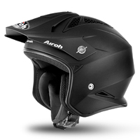 Airoh TRR-S Trial Solid Motorcycle Helmet - Black Matte