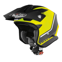 Airoh TRR-S Trial Keen Open Face Motorcycle Helmet - Yelloow Matte