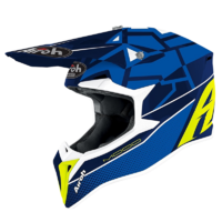 Airoh Wraap Mood Motorcycle Helmet - Blue Gloss