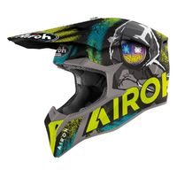 Airoh Wraap Alien Motorcycle Helmet - Yellow Matte