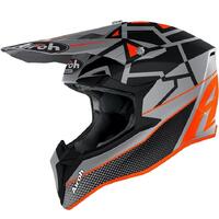 Airoh Wraap Mood Motorcycle Helmet  - Matte Orange