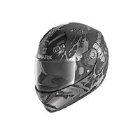 Shark Ridill Drift-R Motorcycle Helmet - Black/Anthracite/Silver