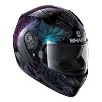 Shark Ridill Nelum Motorcycle Helmet -Black/Violet