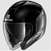 Shark Citycruiser Dual Blank Motorcycle  Helmet - Black/Anthracite