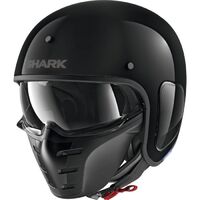Shark S-Drak Blank Motorcycle Helmet X-Large - Black