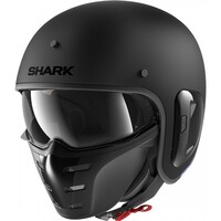 Shark S-Drak 2 Blank Motorcycle Helmet - Matte Black