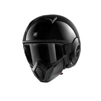 Shark Shark Street Drak Blank Motorcycle Helmet Open Face Black Xs
