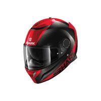 Shark Spartan Carbon Skin Motorcycle Helmet  - Red