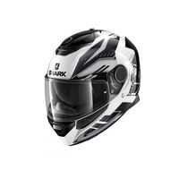 Shark Spartan Antheon Motorcycle Helmet - White/Silver/Black