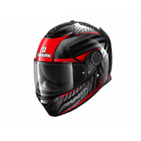 Shark Spartan Kobrack Motorcycle Helmet - Black/Red