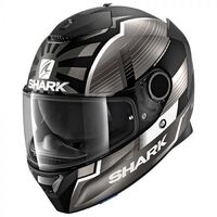 Shark Spartan Zarco Malay GP Motorcycle Helmet - Matte Black /Anthracite/Silver