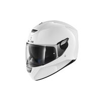 Shark D-Skwal Blank Motorcycle Helmet - Gloss White
