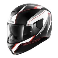 Shark D-Skwal Rakken Motorcycle Helmet - Black/White/Red