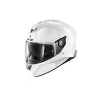 Shark Skwal 2 Blank White Led Motorcycle Helmet - Gloss White