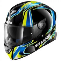 Shark Skwal Rep Sykes Motorcycle Helmet - Black/Blue/Yellow