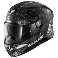 Shark Skwal Nuk'Hem Motorcycle Helmet - Black/Anthracite/White