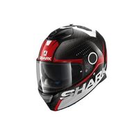 Shark Spartan Carbon Cliff Motorcycle Helmet - Red/White