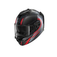 Shark Spartan GT Carbon Tracker Motorcycle Helmet - Carbon/Anthracite/Red