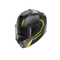 Shark Spartan GT Tracker Motorcycle Helmet - Matte Anthracite/Black/Yellow