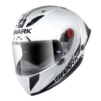 Shark Race-R Pro GP Blank 30TH Anniversary Motorcycle Helmet - White/Black