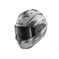 Shark Evo ES Yari Motorcycle Helmet - Matte Silver/Anthracite/Black