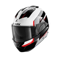 Shark Evo-ES Kryd Helmet White Black Red