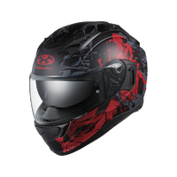 Kabuto Hikari Motorcycle Helmet Truth Black / Red