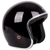 Rxt Classic Open Face Motorcycle Helmet X-Small - Black(No Studs)