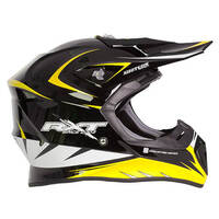 Rxt 707 Edge MX Motorcycle Helmet - Black/Yellow