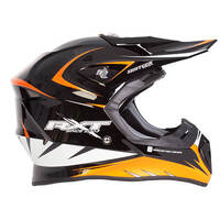 Rxt 707 Edge MX Motorcycle Helmet - Black/Orange