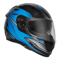 Rxt A736 Evo Axis Motorcycle Helmet - Black/Blue