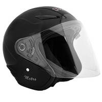Rxt A218 Metro Open Face Motorcycle Helmet - Matte Black