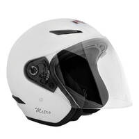 Rxt A218 Metro Open Face Motorcycle Helmet - White